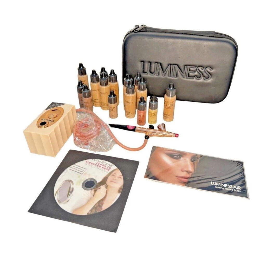 Luminess Air Icon LI-300RGTC Airbrush Makeup System Travel Case 10 Foundations